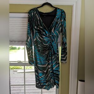 Gorgeous teal cocktail dress